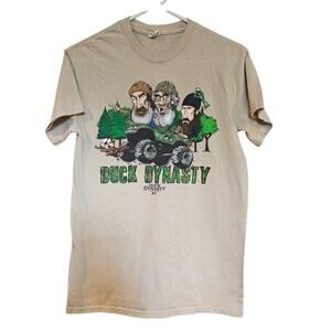 Duck Dynasty T-shirt Unisex Size Small Hunting Tan Cotton Casual